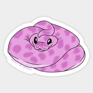 Cute Little Pink Danger Noodle Sticker